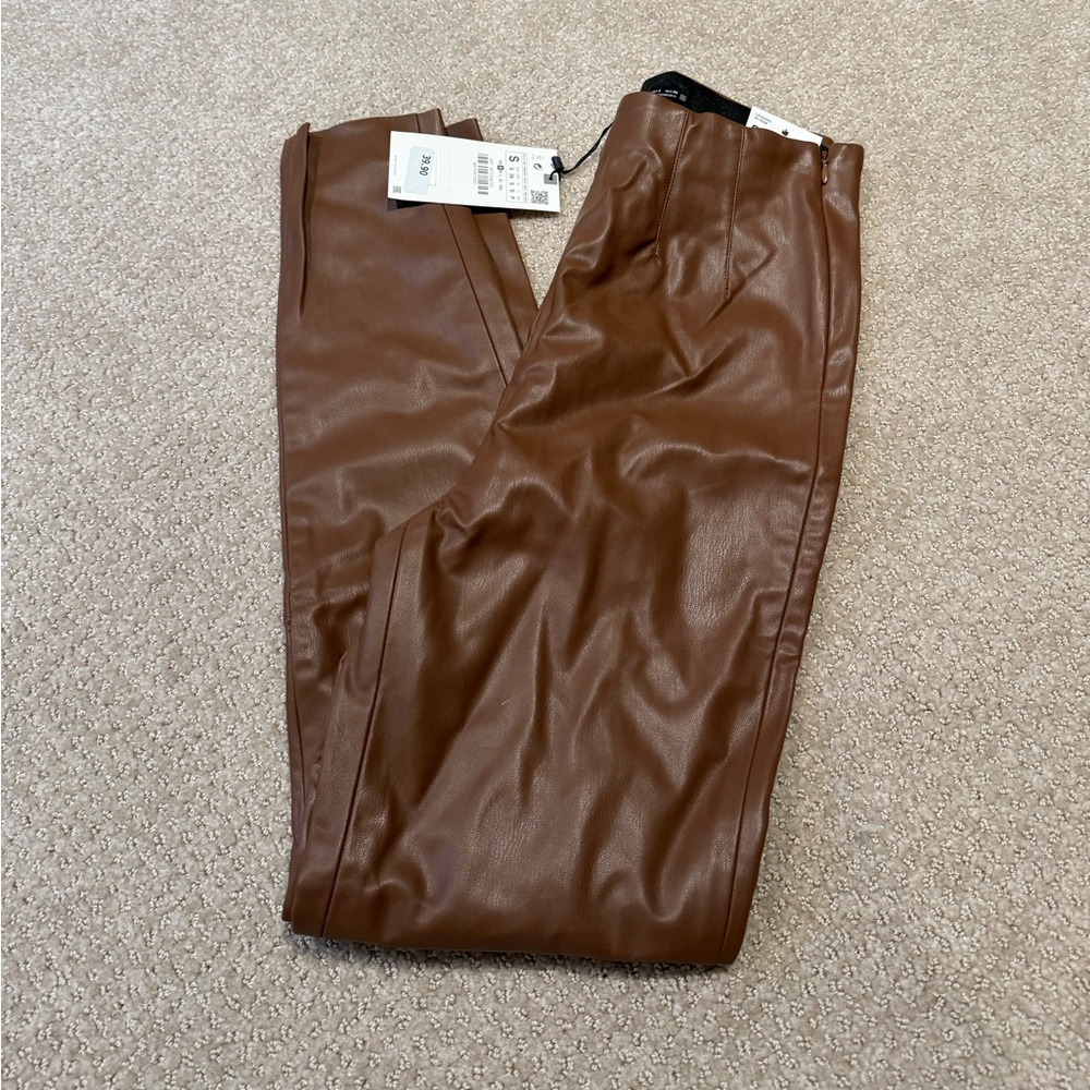 Zara Pleather Leggings